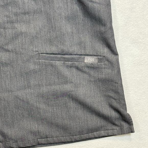 FIGS Casma Three-pocket Scrub Top Womens Sz XS Gray Stretch FW1100 - Picture 4 of 7